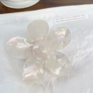 Kẹp tóc hoa năm cánh Acrylic ánh xà cừ màu sắc pastel ngọt ngào phong cách Hàn Quốc