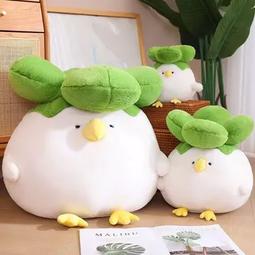 Gấu Bông Hình Con Gà - Gấu Bông Hình Con Vịt - Gấu Bông Vịt Bông Đội Mũ Dễ Thương - Vịt Bông Đeo Túi Hàng Cao Cấp