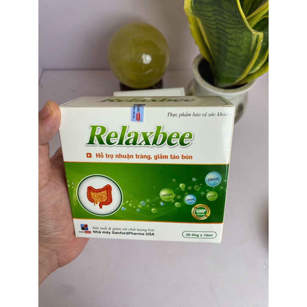Siro Relaxbee hỗ trợ giúp nhuận tràng, dễ đại tiện, giúp giảm các triệu chứng táo bón