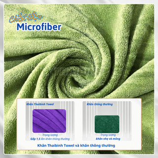Khăn Nail 30x30cm THAI BINH TOWEL Sợi Microfiber Mềm Mịn Siêu Thấm Hút, Không Sổ Lông