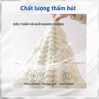 Khăn tắm tuyết nhung 70x140cm cao cấp Thai Binh Towel - sợi Microfiber siêu mềm mịn, thấm hút