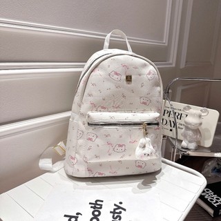 ( Tặng Móc Khóa ) Balo Quai Nhỏ Hello Kitty đi học nam nữ thời trang size 40 vừa A4 laptop chất da đẹp đi chơi BL12