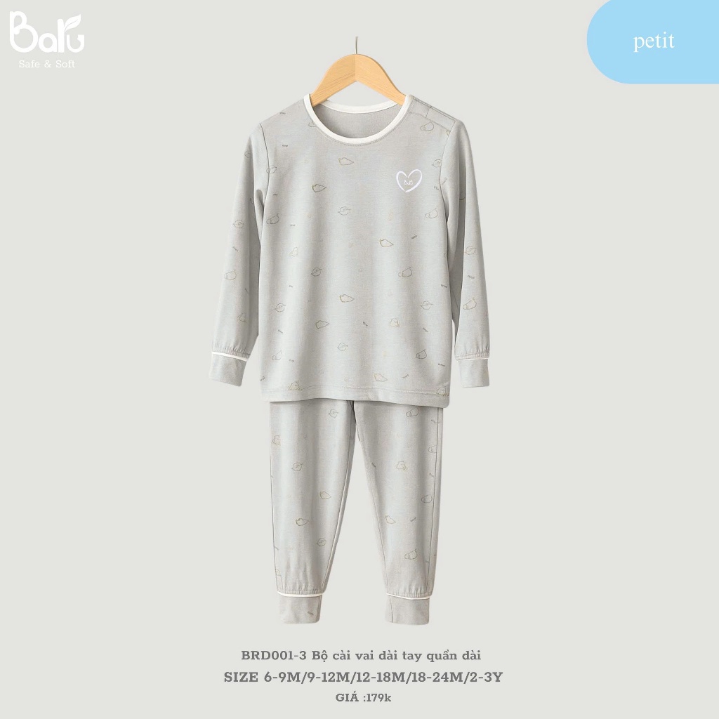 Bộ cài vai dài tay quần dài BRD001-3