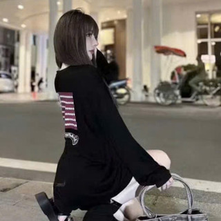 Áo Thun Giấy Mỏng Mùa Thu Cá Tính Phối Đồ Nữ Basic Thời Trang Hotgirl