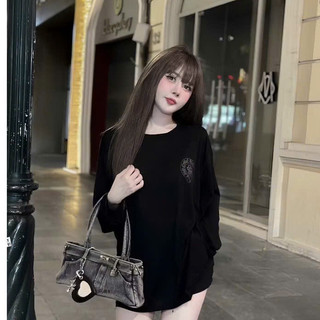 Áo Thun Giấy Mỏng Mùa Thu Cá Tính Phối Đồ Nữ Basic Thời Trang Hotgirl