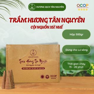[OCOP 4 SAO] Nụ trầm hương Tân Nguyên cao cấp/thượng hạng, hộp 500gram (~250 viên), trầm hương Huế thiên nhiên