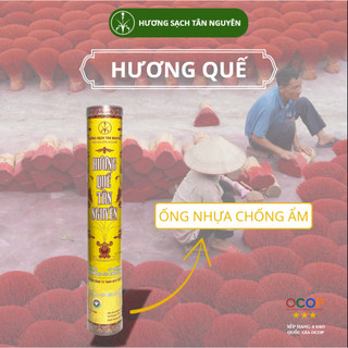 Nhang quế Tân Nguyên, nhang thơm thờ cúng, nhang sạch ít khói loại ống 180 que, Hương Quế Sạch 35cm