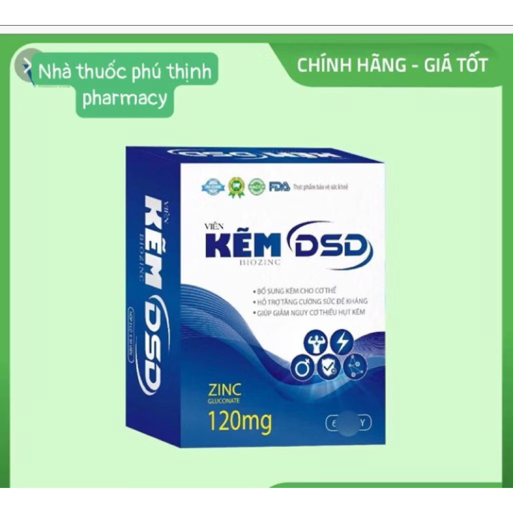 ✅[Chính Hãng] kẽm DSD hộp 30 viên, phiên bản cải tiến (date mới nhất)