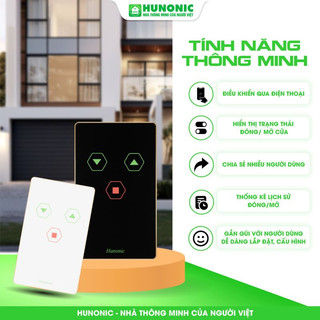 Công Tắc Cửa Cuốn Wifi Hunonic Door S – Phiên Bản Mới 2025 - Mở Cửa Ngay Cả Khi Không Có Internet