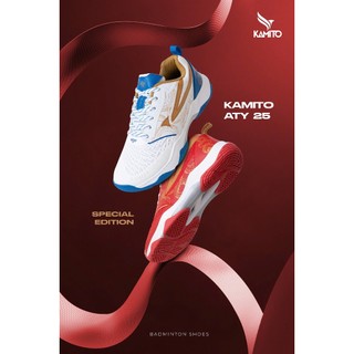 Giày Cầu Lông Kamito ATY25, Đế Nhẹ,Phylon êm ái có giảm chấn tốt Bám Sân, Thoáng Khí