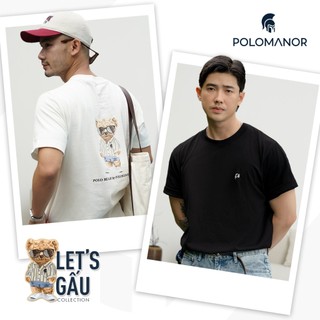 Áo thun cao cấp NEO, BST LET'S GẤU, chất liệu Cotton 2C đứng form, thoáng mát - POLOMANOR