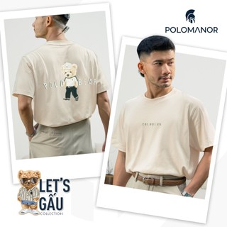 [DEAL SIZE XXL] Áo thun cao cấp LIO, BST LET'S GẤU, chất liệu Cotton 2C đứng form, thoáng mát - POLOMANOR