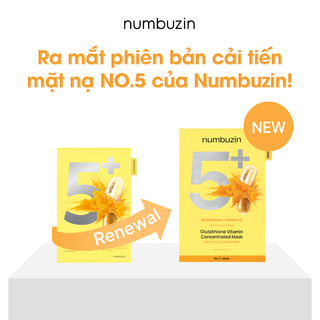 Mặt Nạ NUMBUZIN MASK No.1, No.2, No.3, No.4, No.5 Mặt nạ chăm sóc da và bổ sung độ ẩm 27ml