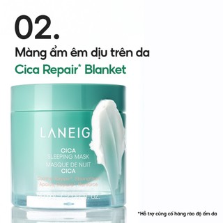 [LANEIGE x HANNAH] Mặt nạ ngủ phục hồi và nuôi dưỡng da LANEIGE Cica Sleeping Mask 60ML