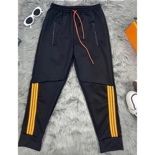 Quần jogger nỉ [Giá Sập Sàn] Quần Dài Thể Thao Nam Nữ Chạy Viền Xương Cá 02 C1