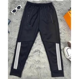 QUẦN NỈ CHẠY VIỀN SƯƠNG CÁ quan THỂ THAO JOGGER TRƠN VẢI mềm mịn NAM NỮ khóa túi K1