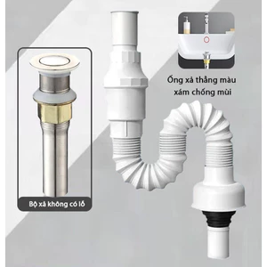 xiphong chậu rửa bát +nắp cống ngăn mùi, Chống côn trùng，Dùng cho nhiều loại chậu rửa，Có sẵn – Giao nhanh