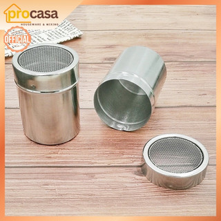 Hũ rắc bột cacao inox - lọ rắc socola - bột matcha - bột các loại
