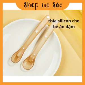 Thìa Ăn Dặm Cao Cấp Cho Trẻ Sơ Sinh Đến 1 Tuổi Có Hộp Bảo Quản mesocshop
