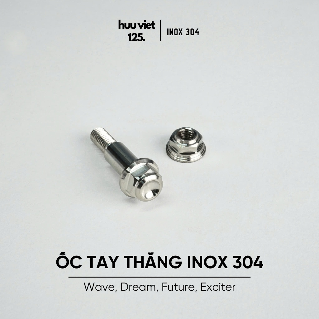 Ốc tay thắng, ốc Inox 304 gắn tay thắng, Inox 304 CNC, Dream, Future ...