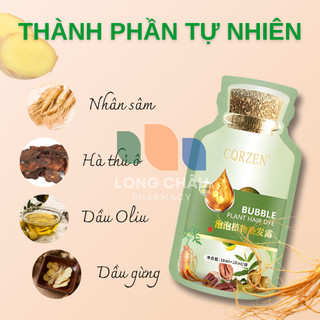 Dầu Gội Nhuộm Tóc BUBBLE HUANG YI Hàn Quốc Thảo Dược Tự Nhiên Lên Màu Chuẩn Salon Không Đau Rát
