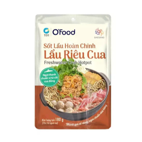Sốt lẩu hoàn chỉnh O'food gói 180g, có 4 vị