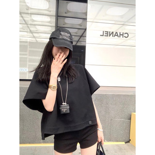 Le rouge | Áo thun nữ form rộng boxy tay cánh dơi