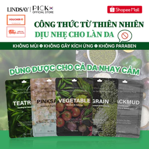 Mặt nạ dẻo dùng 1 lần kèm muỗng Lindsay Re:natural Modeling Mask