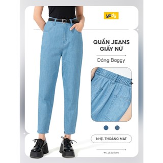 Quần Jeans Giấy Mỏng Baggy YODY tôn dáng thoải mái WCJE25S080
