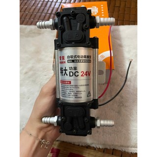 Mô tơ bơm tưới lốp, mô tơ tưới lốp xe , bơm bể cá cao cấp 12v 24v cho xe. Bơm xe tưới lốp 1 đầu-2 đầu (1 chiếc)
