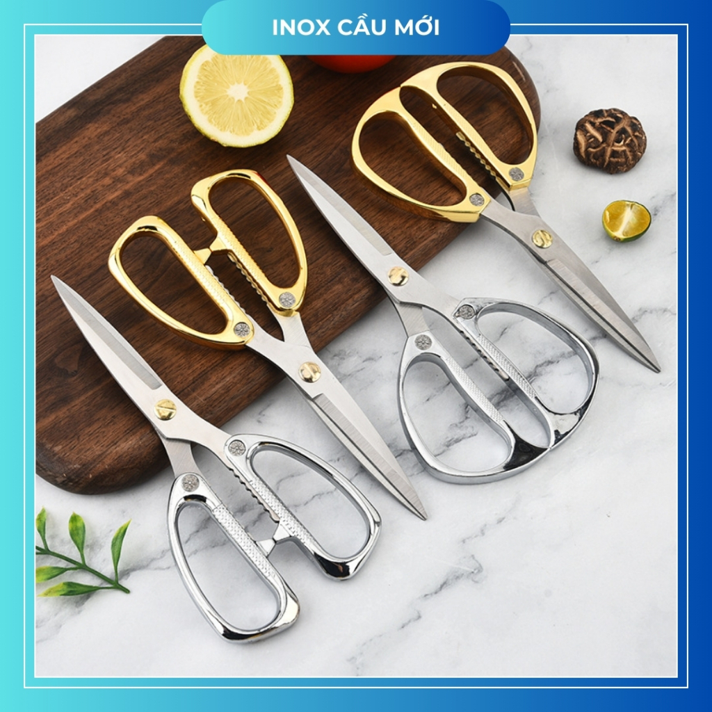Kéo inox thép không gỉ, kéo cắt thịt nội địa Nhật đa năng siêu chắc cho cuộc sống nhà bếp dễ dàng