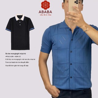 Áo polo nam len mongtoghi cao cấp hàn quốc, áo len dệt kim dày dặn mềm mịn thoáng mát, dễ chịu cho da LENCC-01