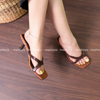 Dép Gót Nữ 6P Mũi Vuông Kiểu Dáng HQ MA Shoes D4765 – Nhẹ Êm, Sang Trọng, Chuẩn Phong Cách Hàn Quốc