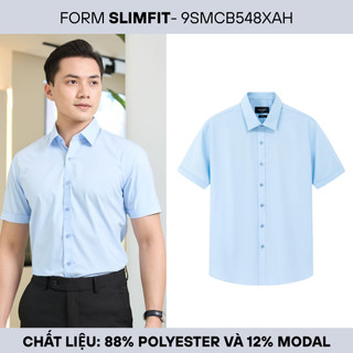 [T7_ĐỒNG GIÁ 319K] Áo Sơ Mi Nam Ngắn Tay BILUXURY 9SMCB548 Chất Vải Kháng Khuẩn Chống Tia UV