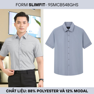 [T7_ĐỒNG GIÁ 319K] Áo Sơ Mi Nam Ngắn Tay BILUXURY 9SMCB548 Chất Vải Kháng Khuẩn Chống Tia UV