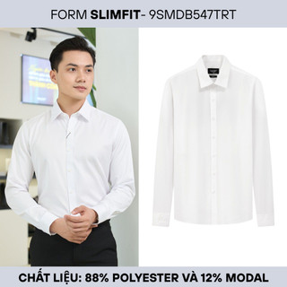 [T7_ĐỒNG GIÁ 369K] Áo Sơ Mi Nam Dài Tay 9SMDB547 Biluxury Form Slimfit Cao Cấp Tôn Dáng Chống Nhăn Bền Màu