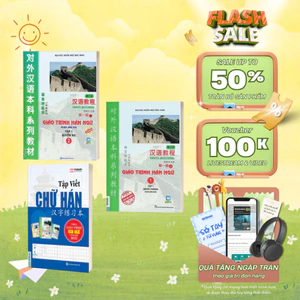 Sách Combo Giáo Trình Hán Ngữ 1,2 Và Tập Viết Chữ Hán - MCBooks Chính Hãng