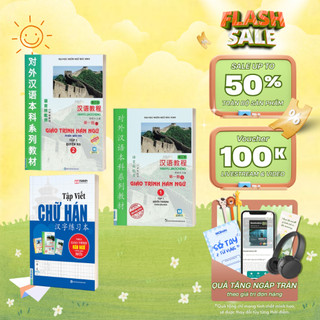 Sách Combo Giáo Trình Hán Ngữ 1,2 Và Tập Viết Chữ Hán - MCBooks Chính Hãng