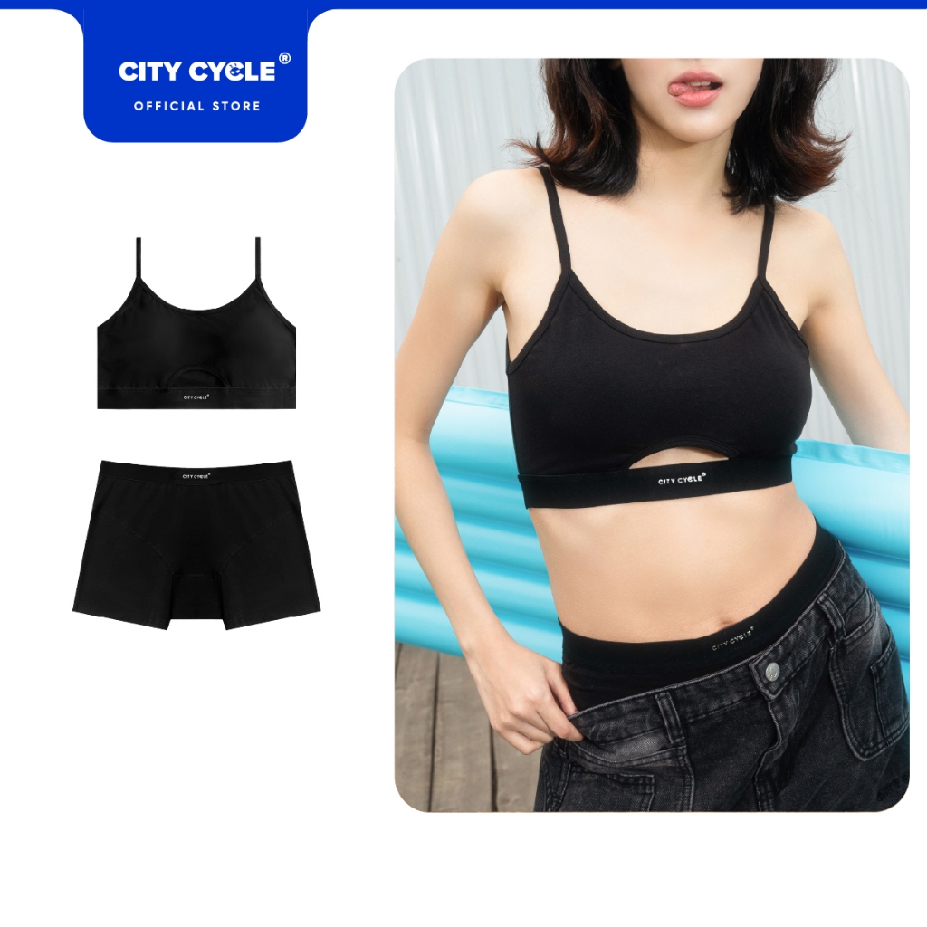 Combo bra nữ tập gym thể thao có mút co giãn Local Brand Chính Hãng City Cycle Combo Sun - Kissed