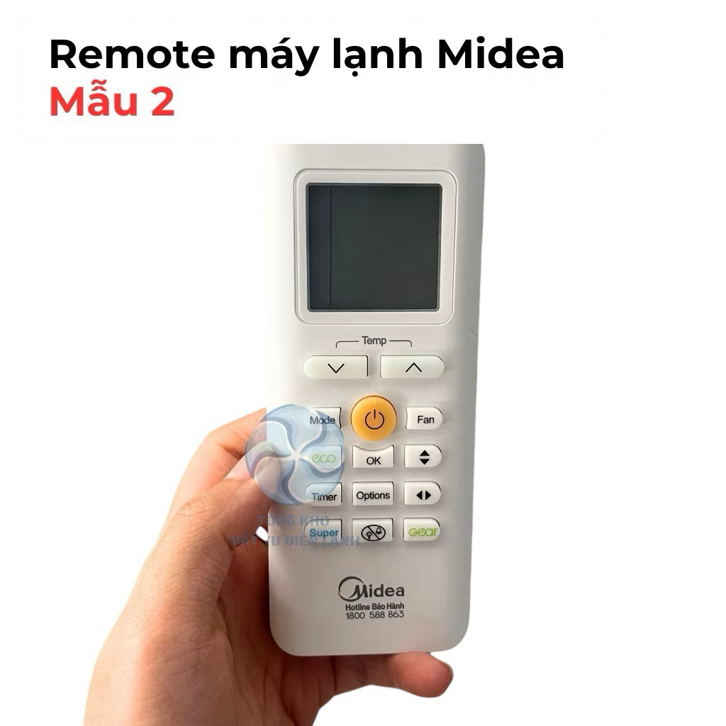 Remote máy lạnh Midea - Điều khiển điều hoà Midea các loại