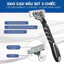 Set 3 dao cạo cán đen lưỡi thép không gỉ giúp cạo sạch nhanh nhẹ nhàng thân nhựa cao cấp kháng khuẩn