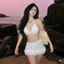 Set bikini Bra ren phối chân váy ôm ngắn MCA phong cách mùa hè đi biển S094