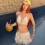 Set bikini Bra ren phối chân váy ôm ngắn MCA phong cách mùa hè đi biển S094