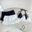 Set bikini Bra ren phối chân váy ôm ngắn MCA phong cách mùa hè đi biển S094