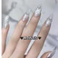 Nail Box Thiết Kế Nhũ Flash Trong Suốt Đầu Móng Cho Cô Dâu M34