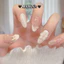 Nail Box Thiết Kế, Móng Up Fench Hoa Nặn Nổi Dễ Thương M36