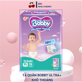 (COMBO 2 bịch)- tặng quà Tã quần Bobby Ultra / Bỉm quần Bobby Ultra siêu khô thoáng đủ size cho bé M96/L88/XXL70