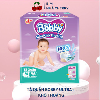 (COMBO 2 bịch)- tặng quà Tã quần Bobby Ultra / Bỉm quần Bobby Ultra siêu khô thoáng đủ size cho bé M96/L88/XXL70