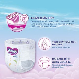 (COMBO 2 bịch)- tặng quà Tã quần Bobby Ultra / Bỉm quần Bobby Ultra siêu khô thoáng đủ size cho bé M96/L88/XXL70