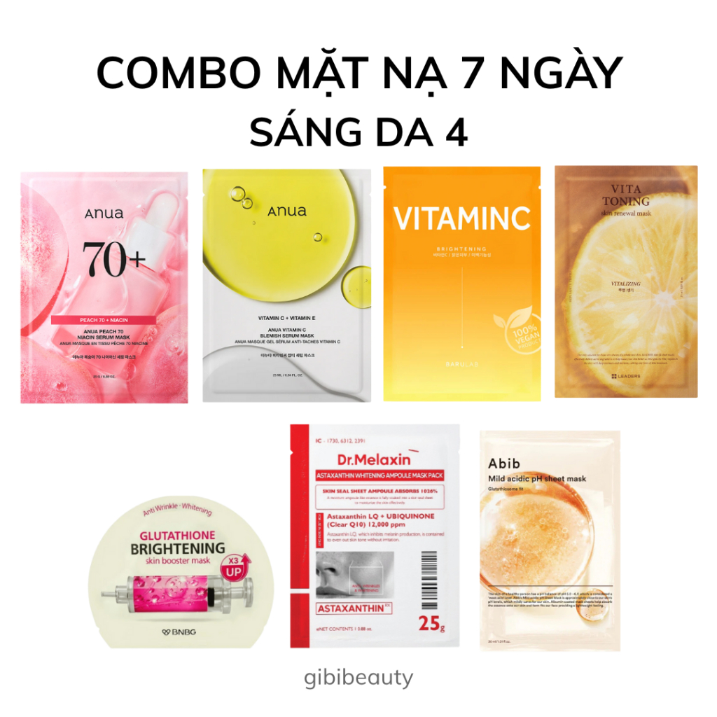 マグトラ　nanaC 7個セット SẴN] Combo mặt nạ 7 ngày Hàn Quốc | Shopee Việt Nam